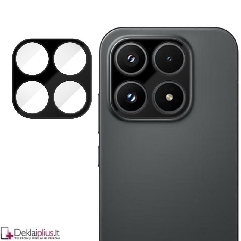 Telefono galinės kameros grūdintas stiklas - pilnai dengiantis - juodas (Xiaomi 17) Telefono galinės kameros grūdintas stiklas - pilnai dengiantis - juodas (Xiaomi 17)